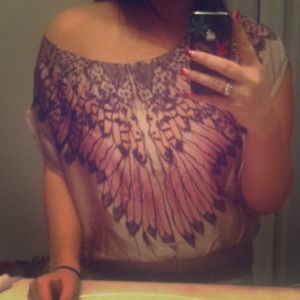 💗SILK FEATHER SHIRT💗