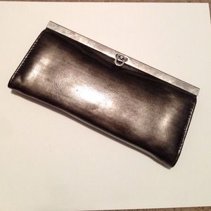 Pewter clutch/wallet