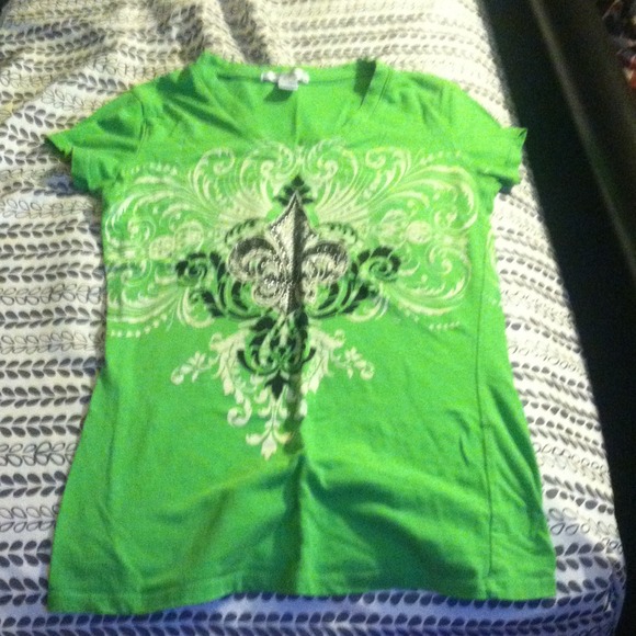 Lime green shirt