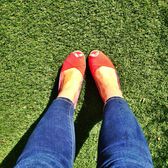 SOLD!!! Tory Burch Pink Wedges - Picture 4 of 4