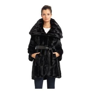 Tahari 'Marla' Faux Fur Wrap Coat