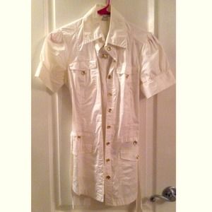 Bebe button up dress/top