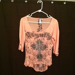 Cropped front, longer lace back!