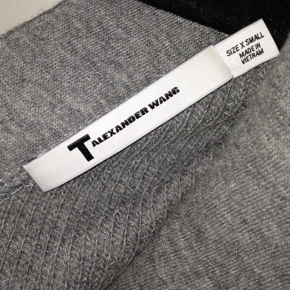 T by Alexander Wang Gray Jersey Blazer - Picture 3 of 3