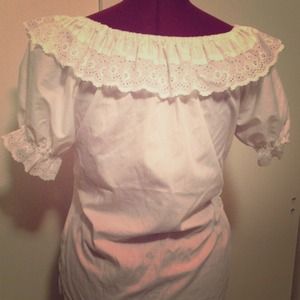 Linen Mexican Off Shoulder Blouse