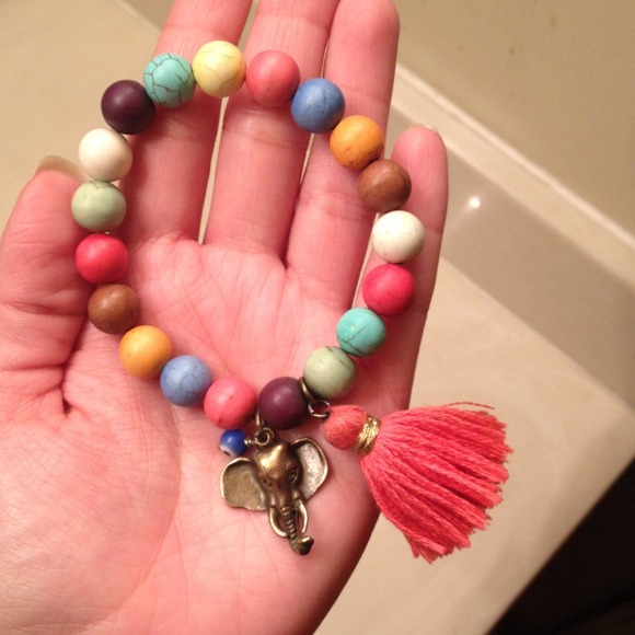 Beautiful/colorful good luck charm bracelet
