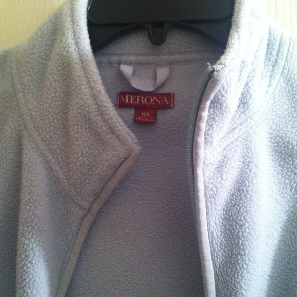 light blue zip up sweater - Picture 2 of 2