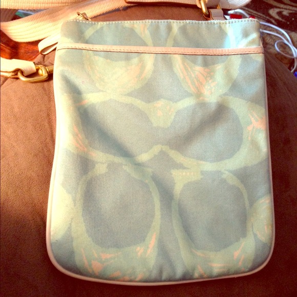 Authentic Coach "Scribble" Swingback Crossbody
