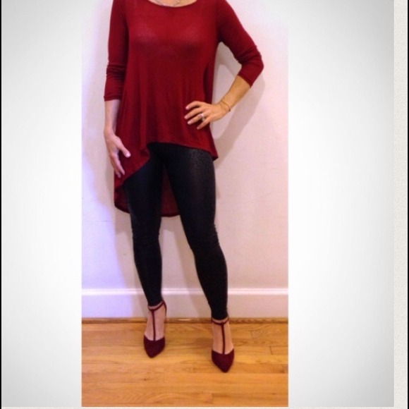 Fall light knit high low top - Picture 2 of 4