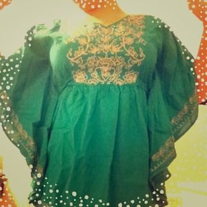 ⚠️Embellished turquoise top