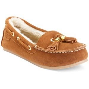RESERVED Sperry Top-SidervFaux Fur Boat Slippers