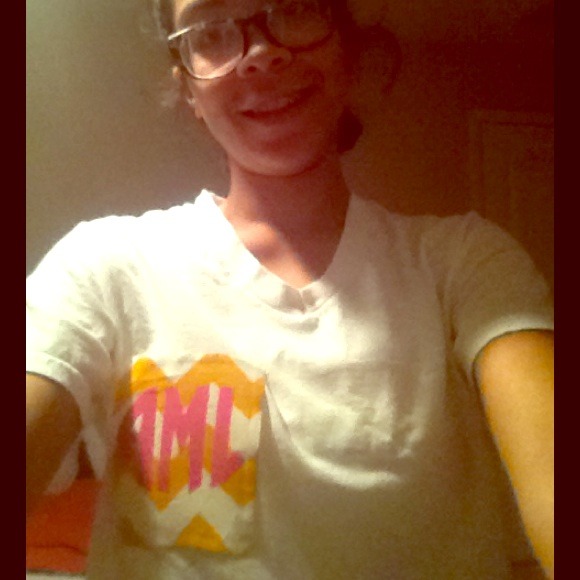Custom made monogram t shirt.