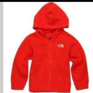 Sold  North Face Glacier Full Zip Hoodie Fiery Red