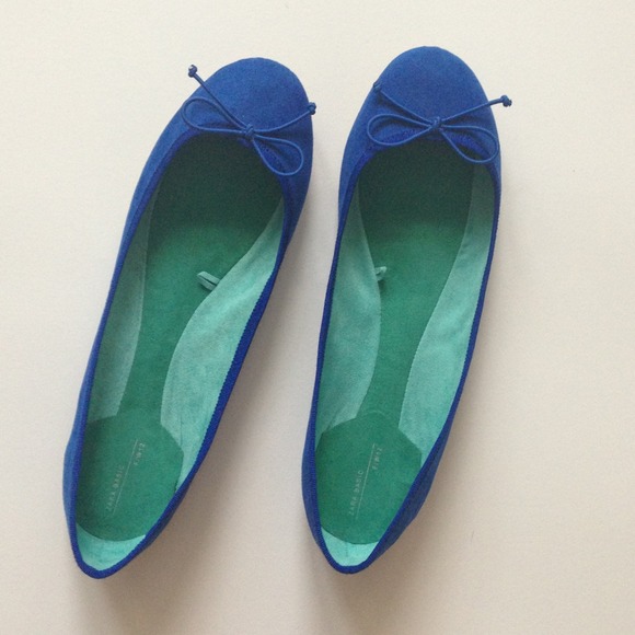 Zara Shoes - New Suede Ballerina Flats