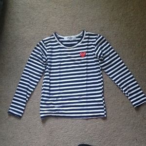 Comme des garçons PLAY long sleeved tee
