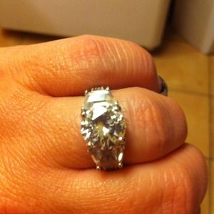 3 stone CZ ring