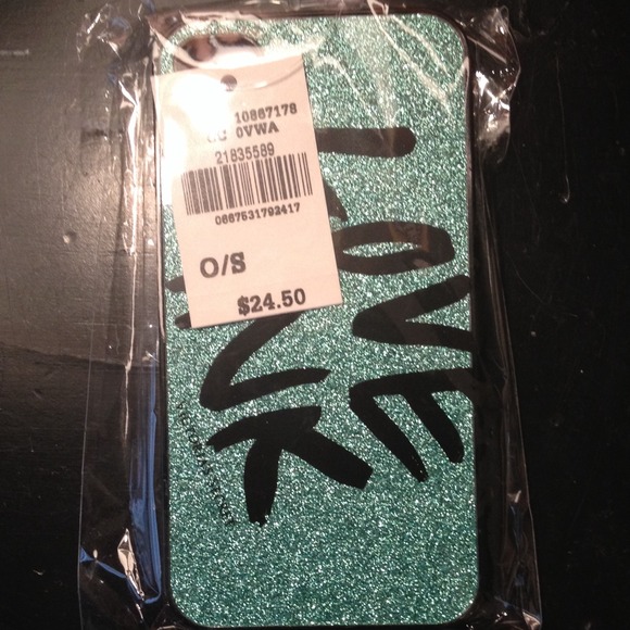 Victorias Secret green and black iPhone 4/4s case