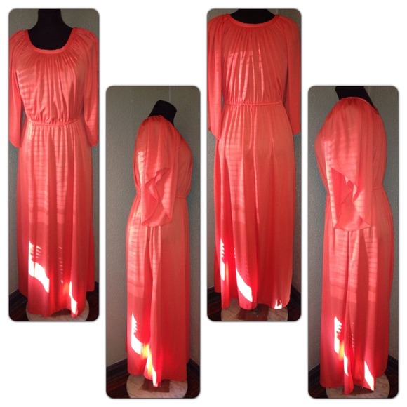 Vintage Solo Long Maxi Dress Fits Busty Med Or Lrg Vintage Solo Long Maxi Dress Fits Busty Med Or Lrg