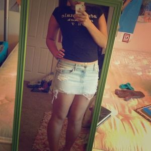 Hollister denim skirt