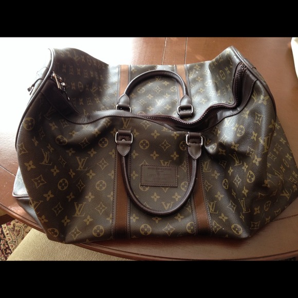Louis vuitton inspired large duffle bag