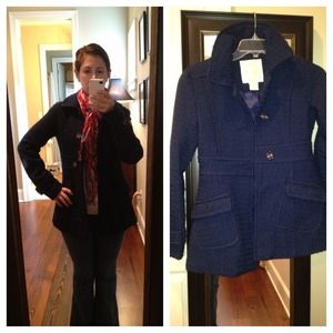 Navy peacoat