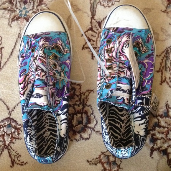Ed hardy converse shoes