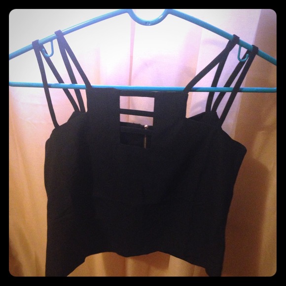 Black tank top