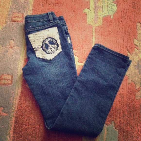 Total girl sequin jeans very cute