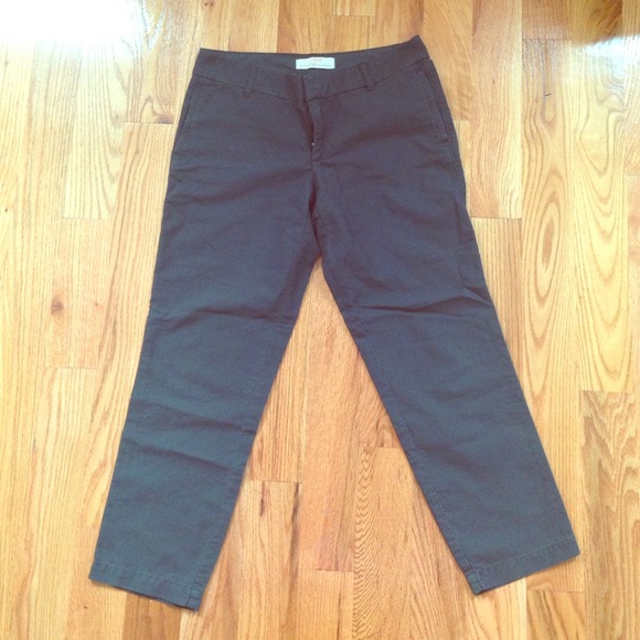 J Crew dark green cotton chinos!