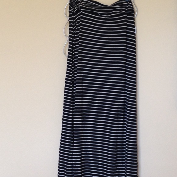 J. Crew striped maxi skirt