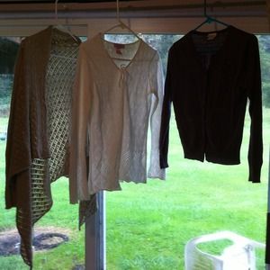 Assorted sweaters/wrap.