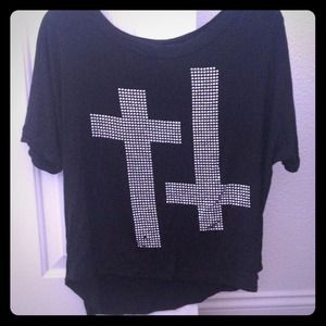 Double Cross Oversize Shirt