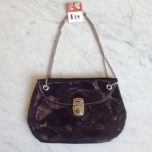 Plum Purse with Chain