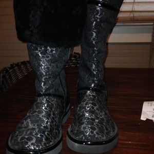 Coach rain/snow boots.