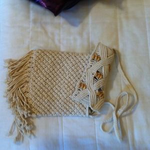 Crochet style beaded purse