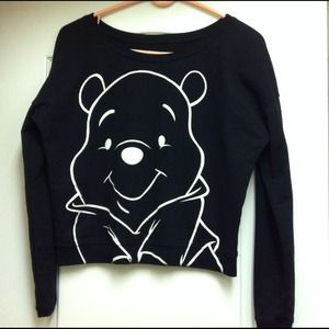 Pooh Bear Sweatshirt Long-Sleeved