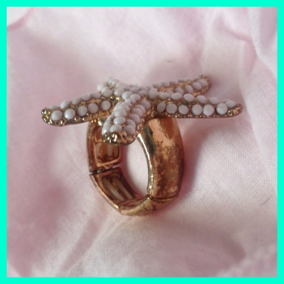 Nautical starfish stretch ring *Brand New!* - Picture 3 of 4
