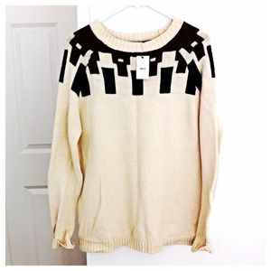 MANGO Aztec Print Sweater