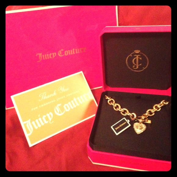 🚫SOLD-EBAY🚫 Juicy Couture pave heart necklace