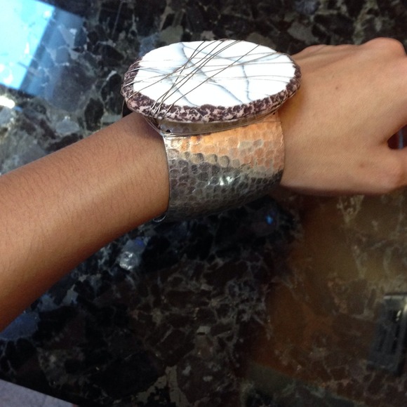 Handmade Stone Bracelet Stainless Steel - Picture 2 of 4