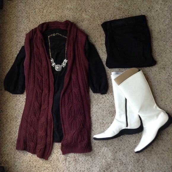 Prada Boots - MIU MIU White & Black Rain Boots