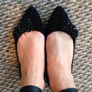 Audrey Brooke suede Scuttle flat 9M