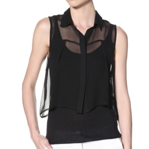 ⭕n hold Qi Cashmere Dreama Tank with Chiffon Overl