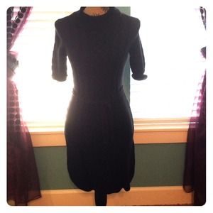 Cute embodied winter sweater dress