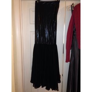 Black faux mermaid skirt