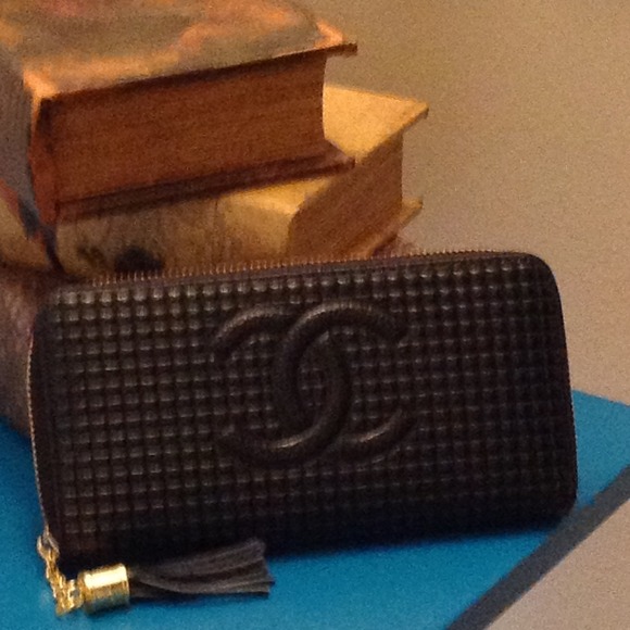Chanel zip-around wallet.