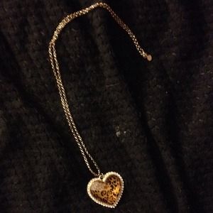 Cheetah heart necklace