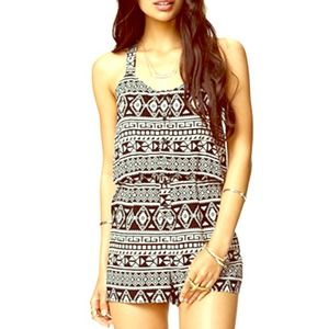 Tribal Print Romper