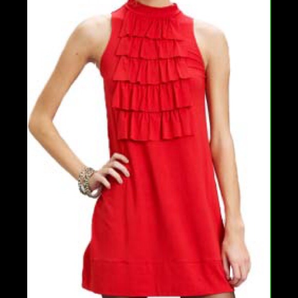 Michael Stars Ruffle Front Dress