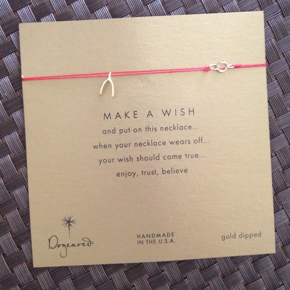 Gold dipped "make a wish" bracelet